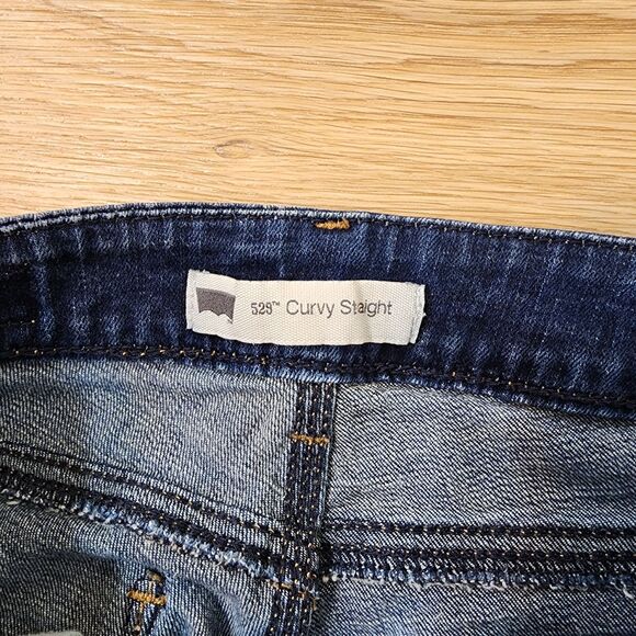 Levis 529 Jeans Womens 27x32 Curvy Bootcut Denim Blue Straight Leg Rockstar Pant - Picture 2 of 14